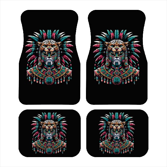 Aztec Jaguar Warrior Aztec Culture Indigenous Car Mats