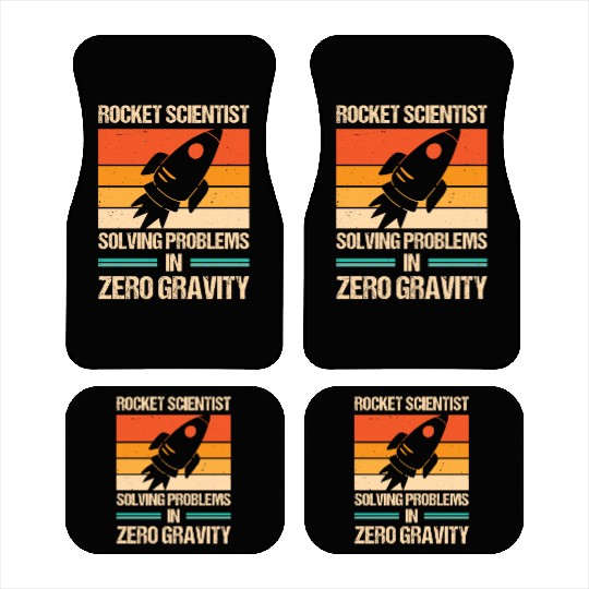 Rocket Scientist Retro Zero Gravity Vintage Car Mats