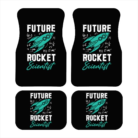 Rocket Scientist Future Mathematician Racket Car Mats