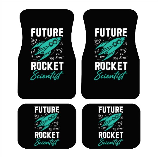 Rocket Scientist Future Mathematician Racket Car Mats
