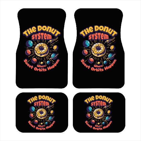 Donut Solar System Car Mats