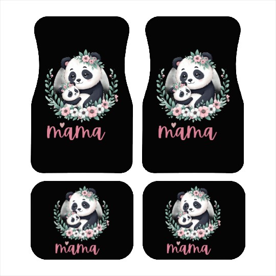 Panda Lover I Mama Panda And Cub Mother's Day Car Mats