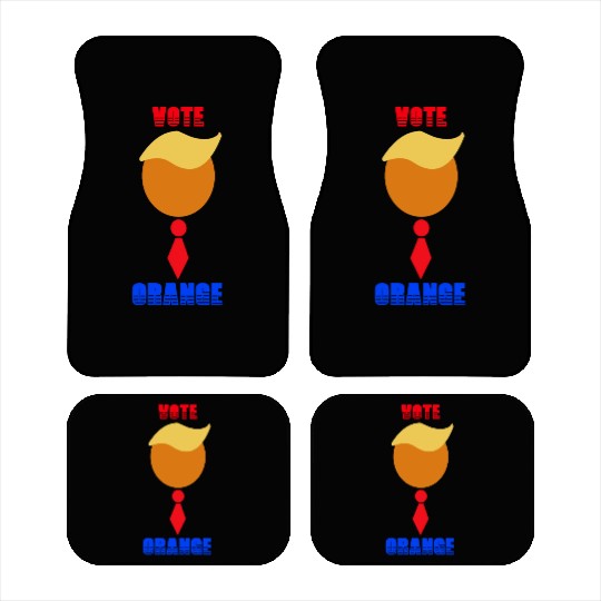 Support Donald J. Trump. Vote Orange-Tie Trump Car Mats