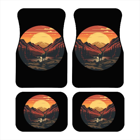Sunset Wilderness Car Mats