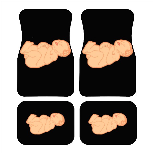 Newborn baby white skin color Car Mats
