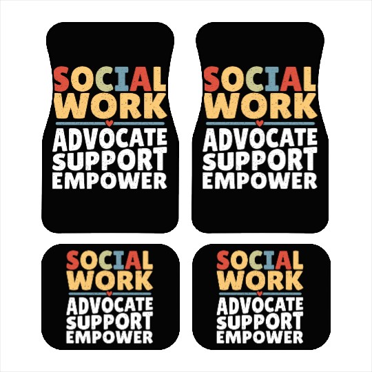 Political Science Social Works LCSW Social Worker Car Mats