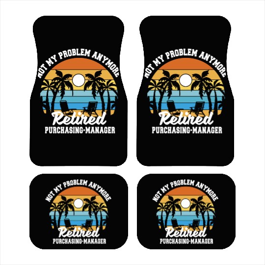 Retirement gift idea Retired Purchasing manager Car Mats