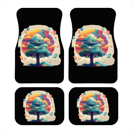 Stay positive Car Mats
