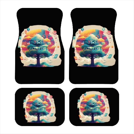 Stay positive Car Mats