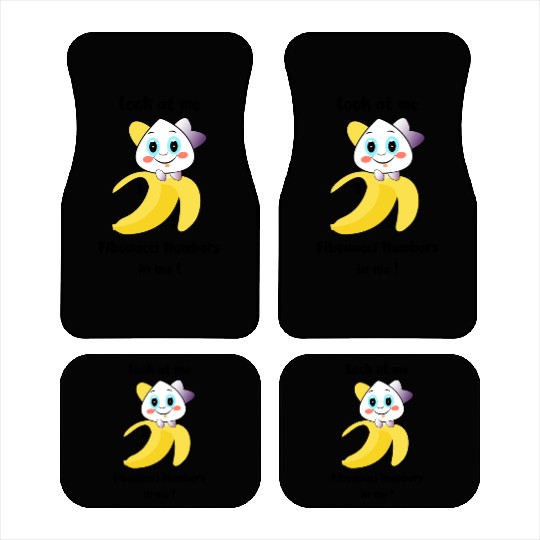 Look at me Fibonacci numbers in me - Banana Car Mats