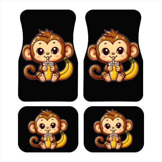 Monkey Business: Banana Juice Break Car Mats