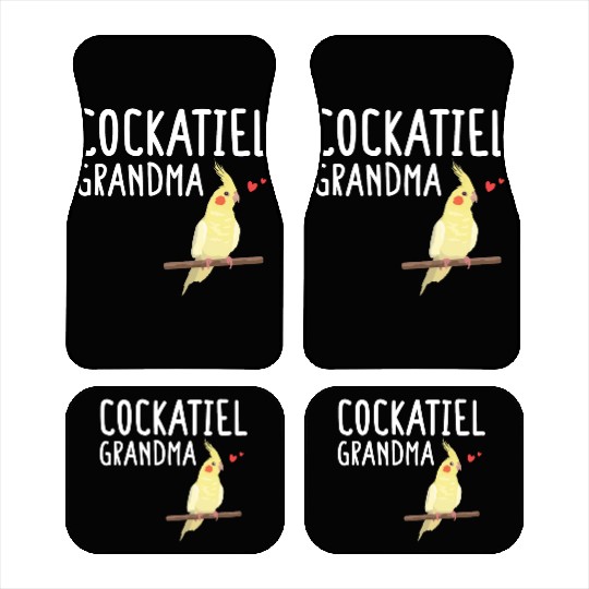 Cockatiel Grandma Bird Whisperer Cockatoo Car Mats