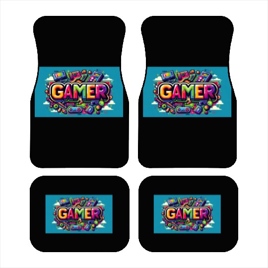 Neon Arcade Retro Gamer Car Mats