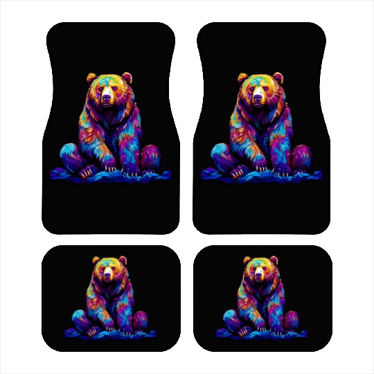 Cool Wilderness Bear Car Mats