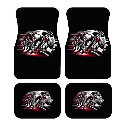 Cowboy Barn Bull Rider Rodeo Country Western Gift Car Mats