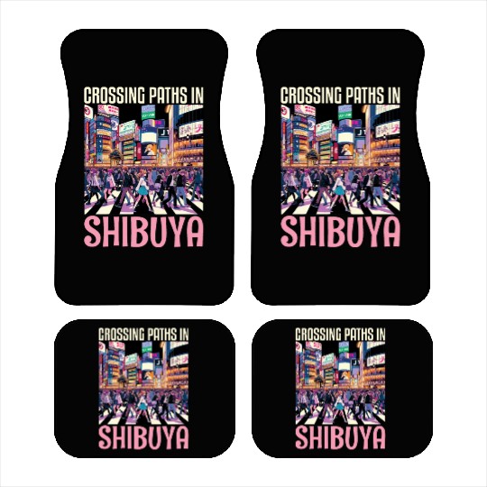Shibuya Crossing Japan Travel Vacation Japanese Car Mats