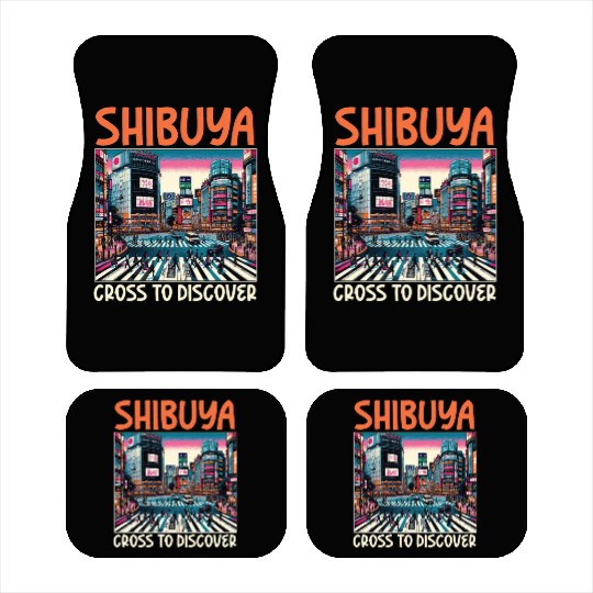 Shibuya Crossing Japan Travel Vacation Japanese Car Mats
