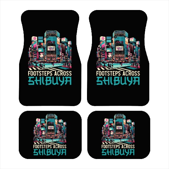 Shibuya Crossing Japan Travel Vacation Japanese Car Mats