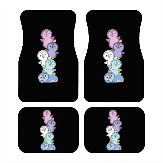 Spectrassexual Flag Pride Lgbtq Cute Penguin Car Mats