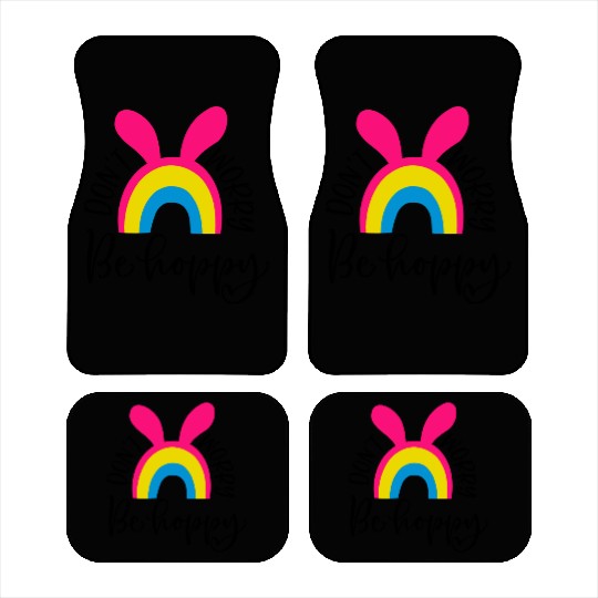 dont worry be hoppy.happy spring. EASTER Stickers Car Mats