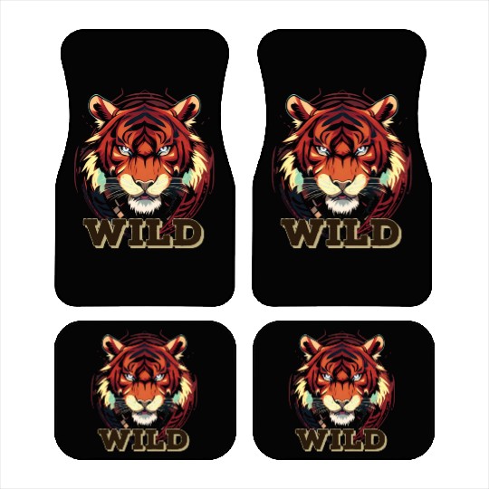 Wild Tiger Art Car Mats