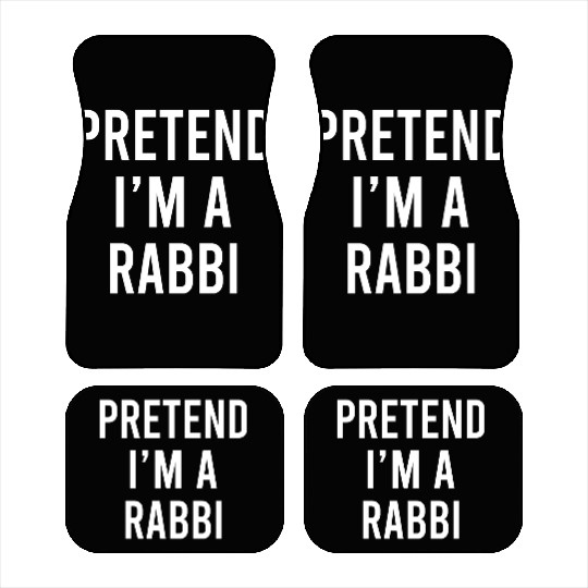 Pretend I'm a Rabbi, Purim Festival Jewish Car Mats
