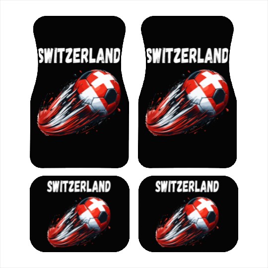 Switzerland Footballgraphic illustrationsoccer mot Car Mats