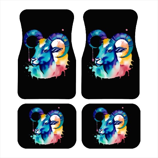 Color splash zodiac: Capricorn Car Mats
