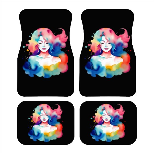 Color splash zodiac: Virgo Car Mats