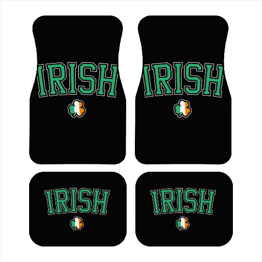 St. Patrick's Day Irish College Shamrock Car Mats