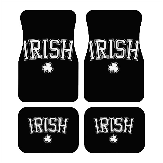 St. Patrick's Day Irish College Shamrock Car Mats