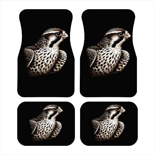Falcon Bird Portrait Car Mats