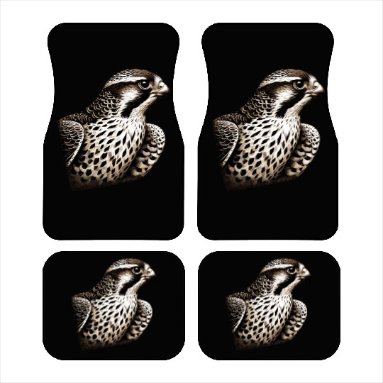 Falcon Bird Portrait Car Mats
