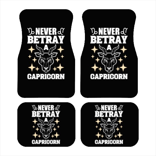 Capricorn Zodiac Sign Tarot Card Reader Car Mats