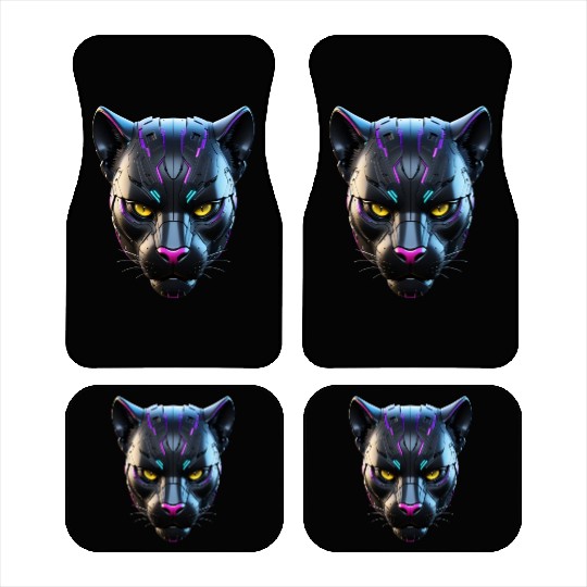 Robot Black Panther Car Mats