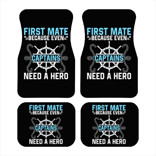 First Mate Hero Sailboat Boat Crew Car Mats