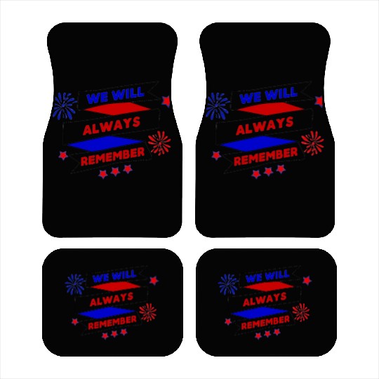 In April We Wear Red Autism Awereness Car Mats