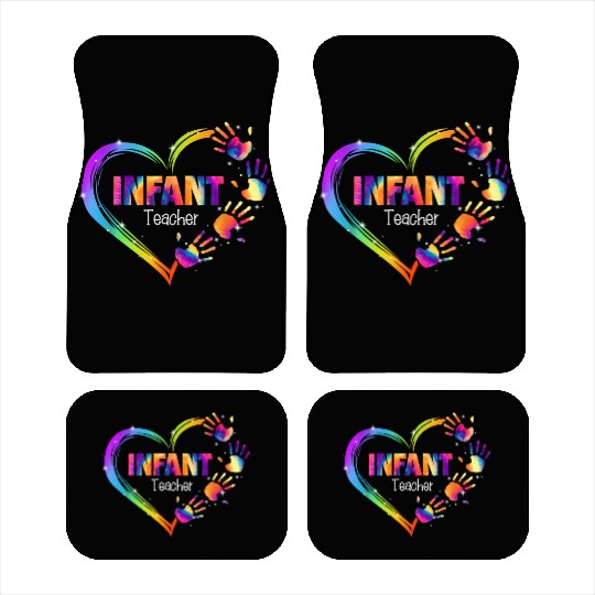 Infant Teacher Appreciation Tie Dye Car Mats