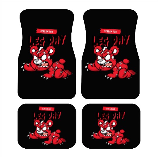 Scream for Leg Day Car Mats