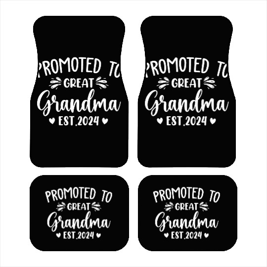 Promoted to Great Grandma 2024 Soon to Be Great Car Mats