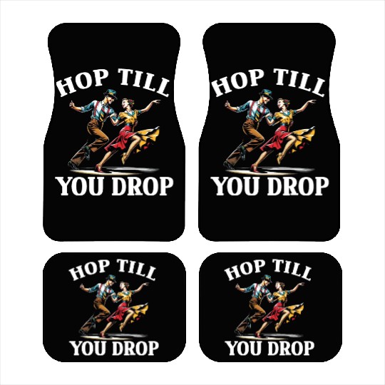 Lindy Hop Dancer Swinging Dancing Swing Dance Car Mats