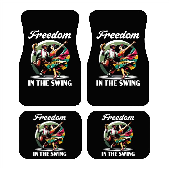 Lindy Hop Dancer Swinging Dancing Swing Dance Car Mats
