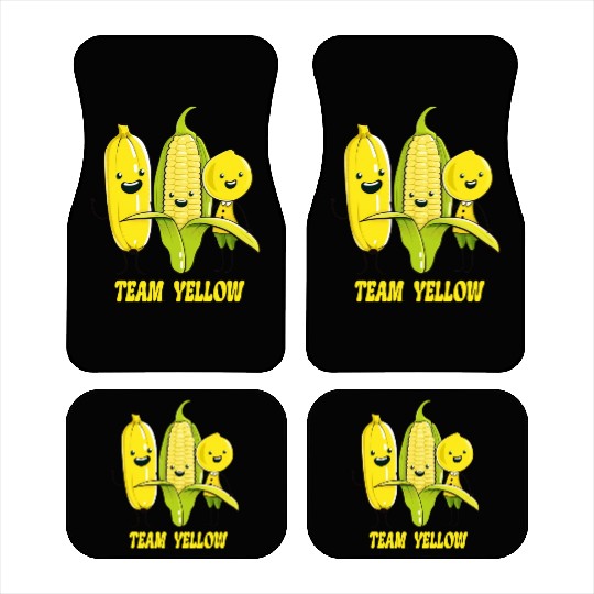 Banana, Corn & Lemon: The Yellow Trio Car Mats