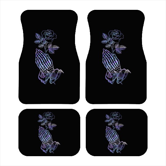 Blossoms of the Beyond Skeletal Embrace Car Mats
