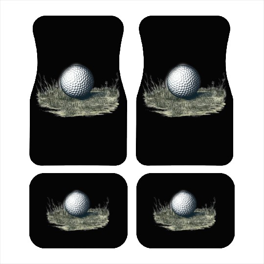 Golf ball on grass Car Mats