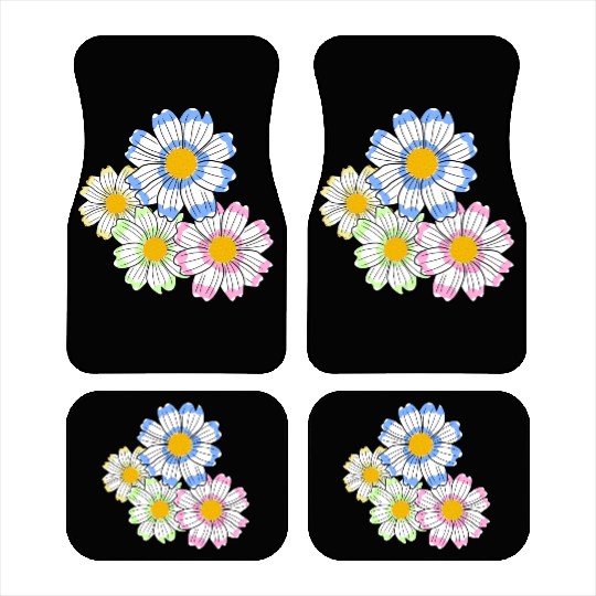 cosmosflower blossom flowerpattern floral flower Car Mats