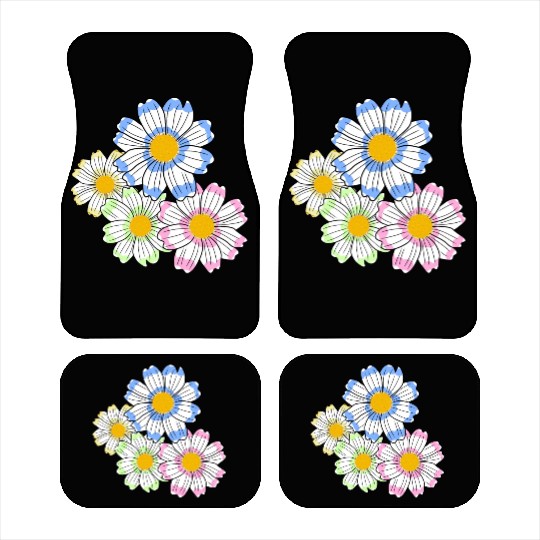 cosmosflower blossom flowerpattern floral flower Car Mats