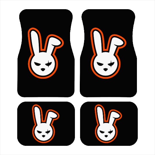 Angry Bunny Car Mats