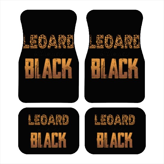 leopard is the new black for light Car Mats