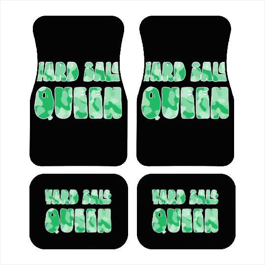 Yard Sale Queen green camo Car Mats